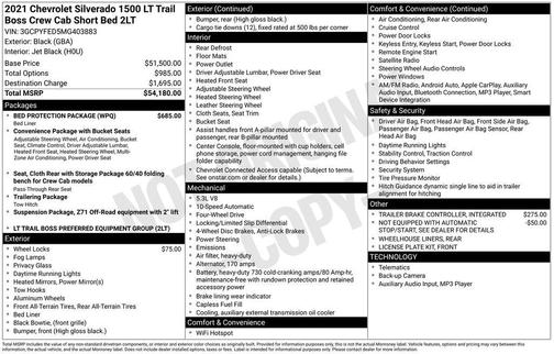 2021 Chevrolet Silverado 1500 LT Trail Boss