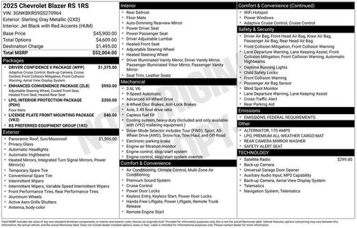 2025 Chevrolet Blazer RS