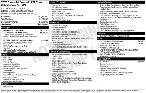 2025 Chevrolet Colorado Z71
