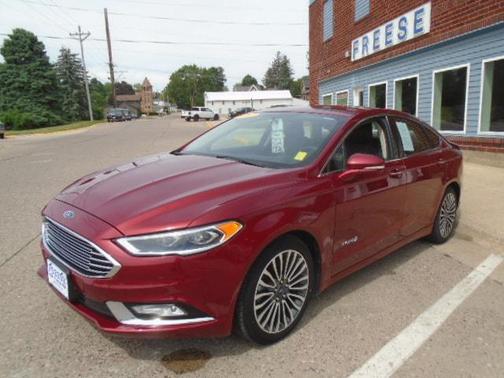 Ruby Red Metallic Tinted Clearcoat 2017 Ford Fusion Hybrid Titanium