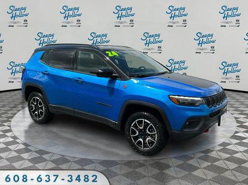 Hydro Blue Pearlcoat 2024 Jeep Compass Trailhawk
