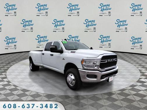 Bright White Clearcoat 2023 RAM 3500 Tradesman Crew Cab 4x4 8' Box