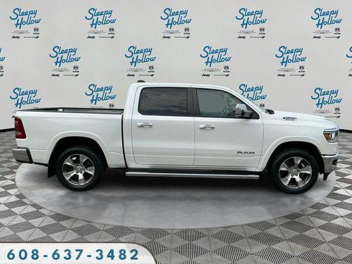 Ivory White Tri-Coat Pearlcoat 2020 RAM 1500 Laramie