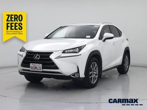 White 2015 Lexus NX 200t
