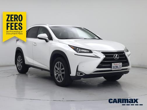 White 2015 Lexus NX 200t