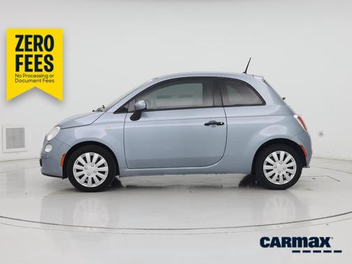 Blue 2015 FIAT 500 Pop
