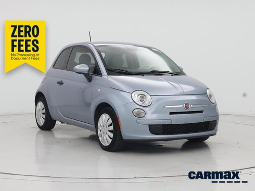 Blue 2015 FIAT 500 Pop
