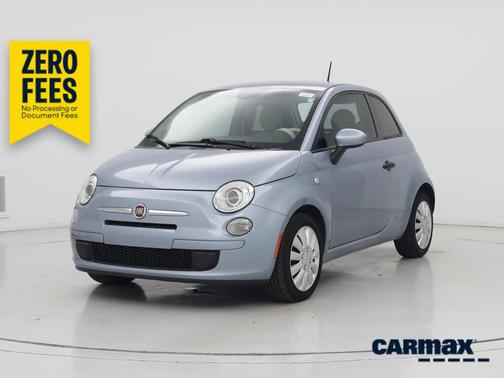 Blue 2015 FIAT 500 Pop