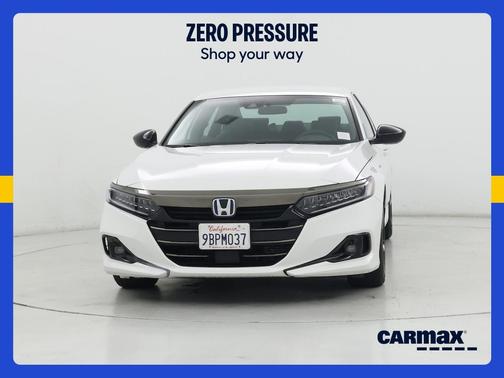 White 2022 Honda Accord Hybrid Sport