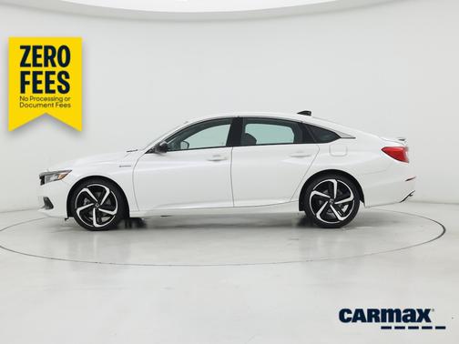 White 2022 Honda Accord Hybrid Sport