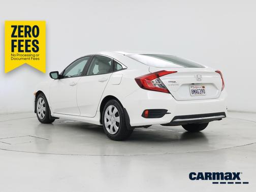 White 2019 Honda Civic LX