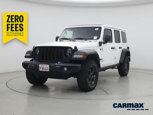 White 2023 Jeep Wrangler 4xe Willy's