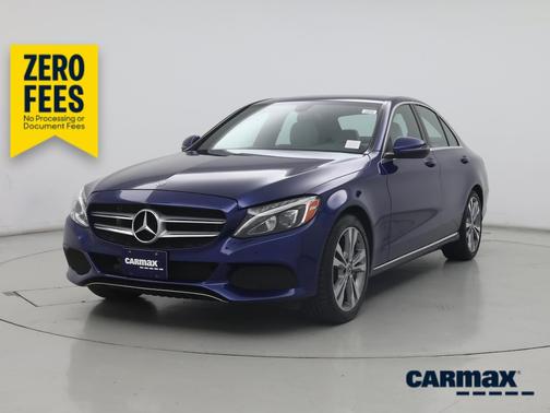 Blue 2018 Mercedes-Benz C-Class