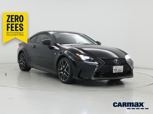 Black 2018 Lexus RC 350 F-Sport