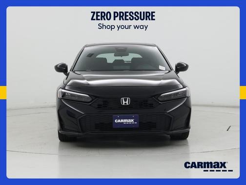 Black 2025 Honda Civic Hybrid Sport