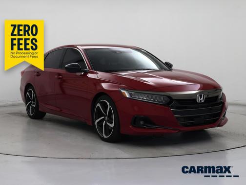 Red 2021 Honda Accord Sport