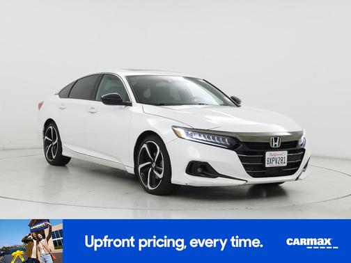 White 2021 Honda Accord Sport