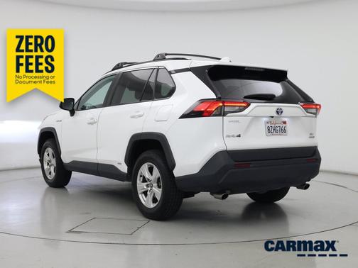 White 2021 Toyota RAV4 Hybrid XLE