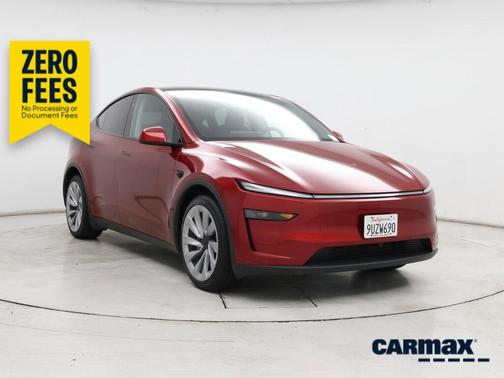 Red 2026 Tesla Model Y Long Range