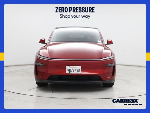 Red 2026 Tesla Model Y Long Range Launch Edition