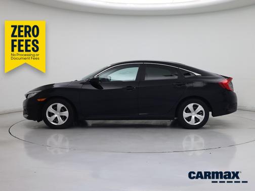 Black 2016 Honda Civic LX