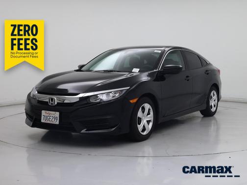 Black 2016 Honda Civic LX