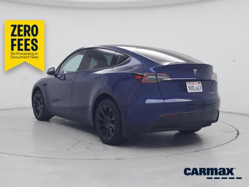 Blue 2025 Tesla Model Y Long Range