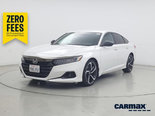 White 2022 Honda Accord Sport