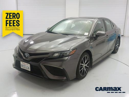 Gray 2021 Toyota Camry Hybrid SE