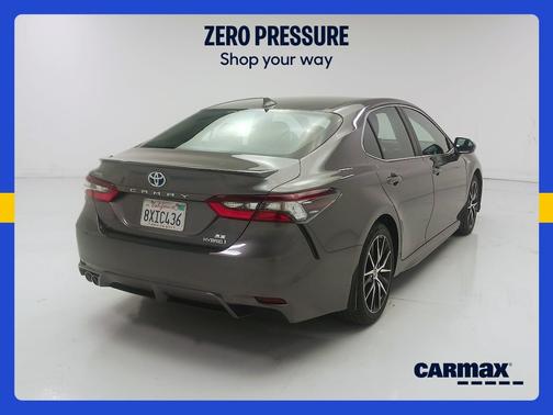 Gray 2021 Toyota Camry Hybrid SE
