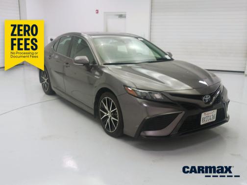 Gray 2021 Toyota Camry Hybrid SE