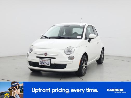White 2015 FIAT 500 Pop