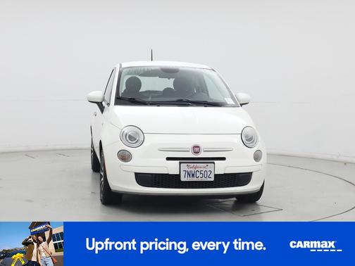 White 2015 FIAT 500 Pop