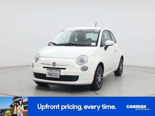 White 2015 FIAT 500 Pop