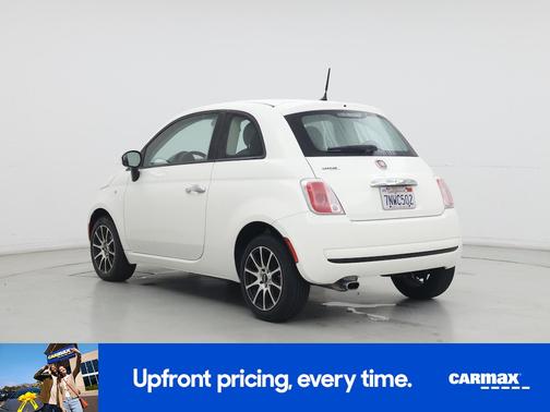 White 2015 FIAT 500 Pop
