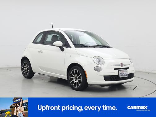 White 2015 FIAT 500 Pop