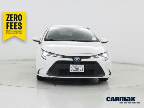 White 2021 Toyota Corolla Hybrid LE