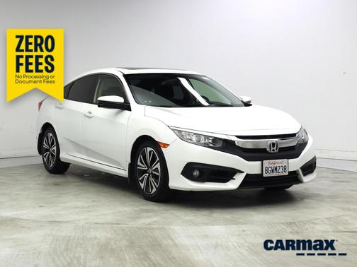White 2018 Honda Civic EX-T