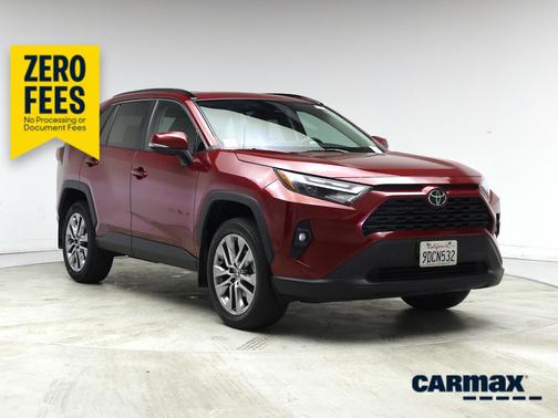 Red 2022 Toyota RAV4 XLE Premium