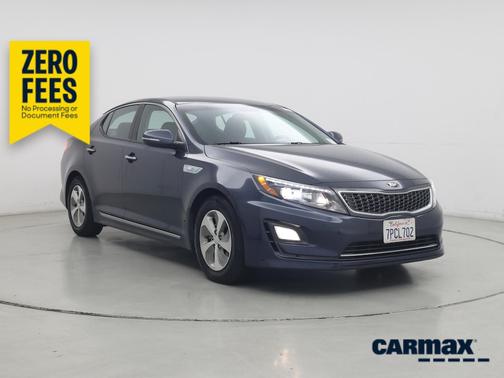 Blue 2015 Kia Optima Hybrid LX