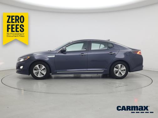 Blue 2015 Kia Optima Hybrid LX