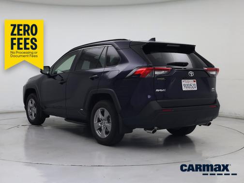 Blue 2025 Toyota RAV4 Hybrid XLE