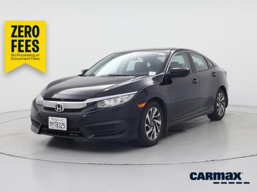 Black 2016 Honda Civic EX