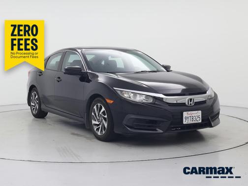 Black 2016 Honda Civic EX