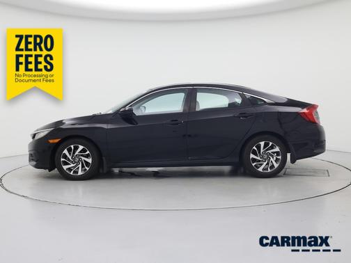 Black 2016 Honda Civic EX