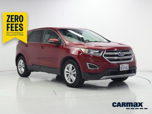 Red 2018 Ford Edge SEL