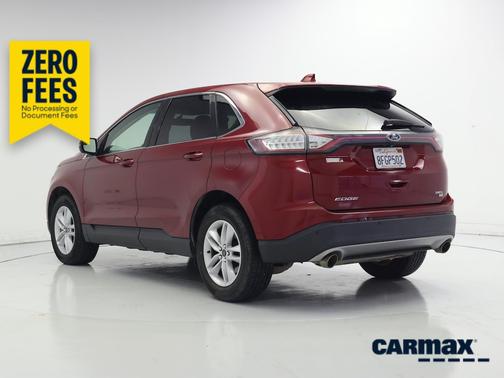 Red 2018 Ford Edge SEL