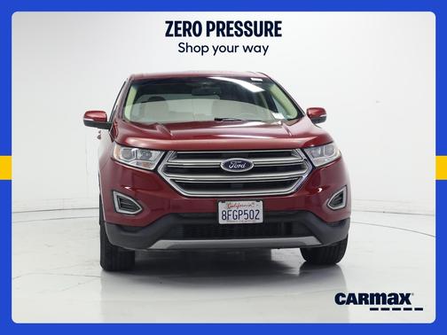 Red 2018 Ford Edge SEL