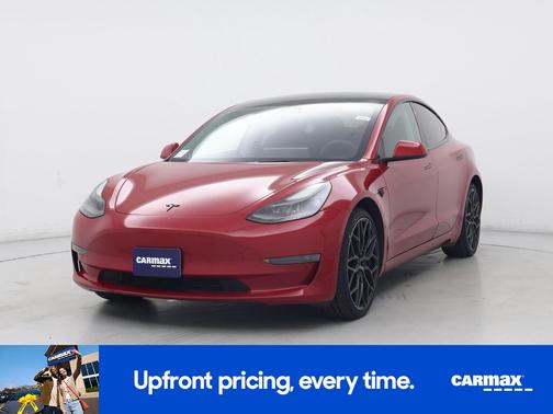 Red 2023 Tesla Model 3