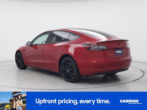 Red 2023 Tesla Model 3